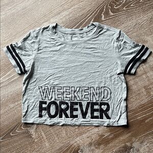 Justice Weekend Forever Athletic Tee size 6/7